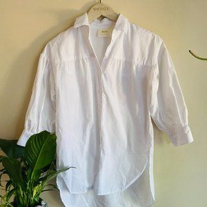 White Oversized button-down
